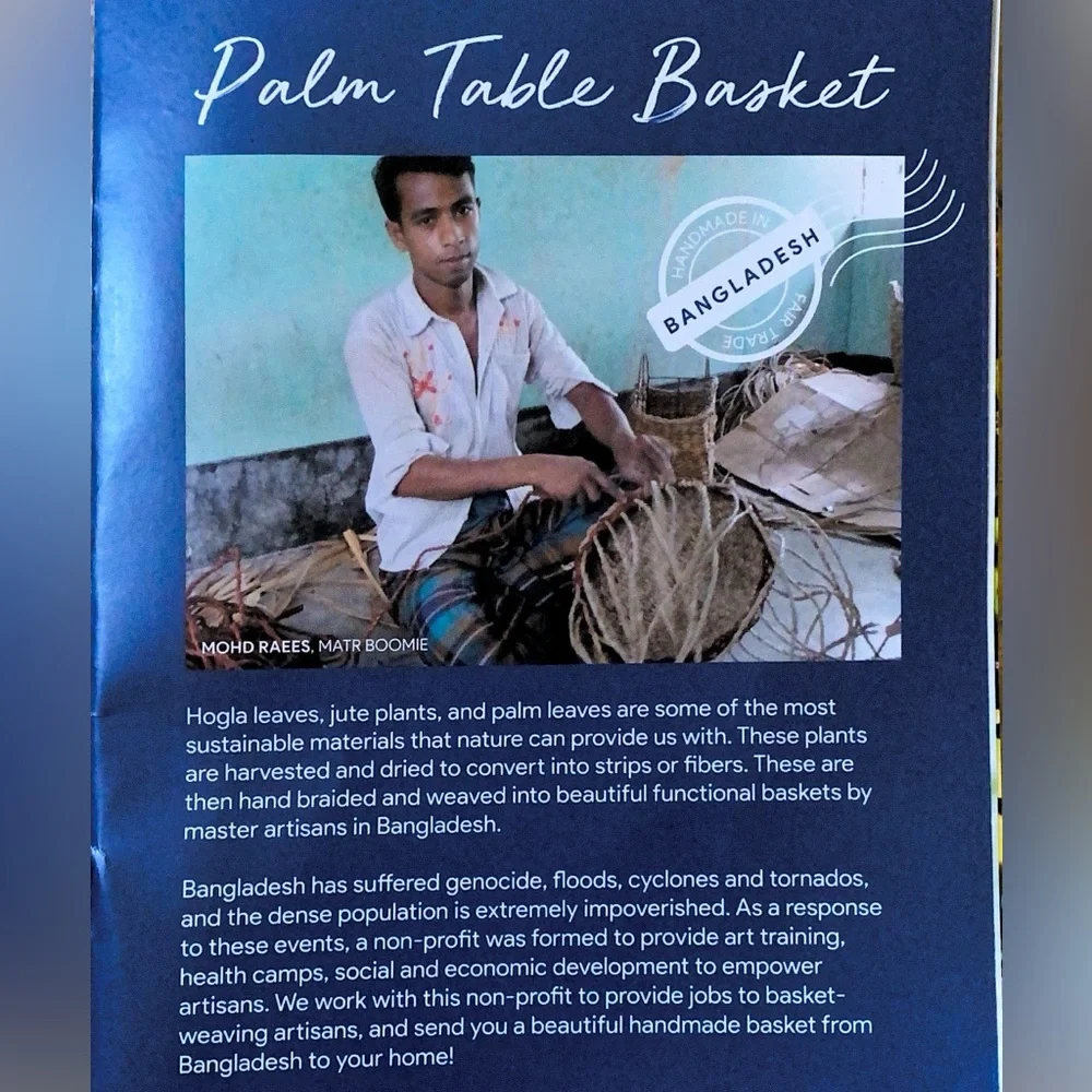 🆕 Palm Table Basket